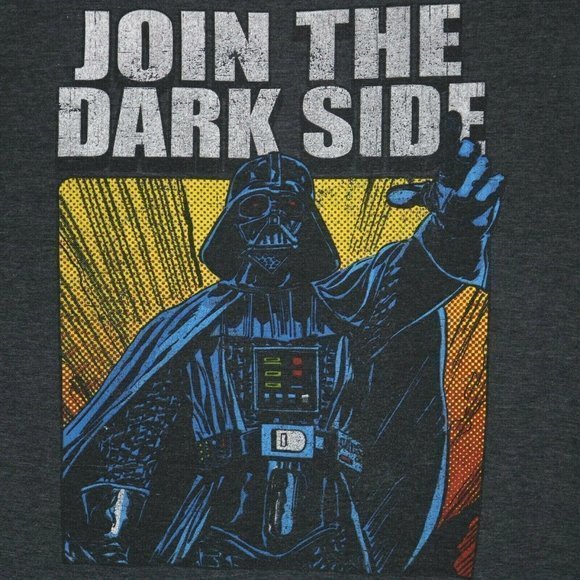 Star Wars Darth Vader Join The Dark‎ Side T-Shirt Shirt Gray S Small - Picture 5 of 9